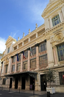 Opera Prints: Facade of the Opera Theatre, Nice, Alpes Maritimes, Provence, Cote d Azur