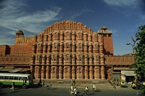 The facade of the Palace of the Winds (Hawa Mahal)