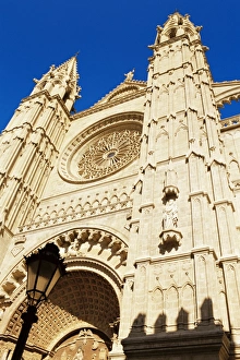 Clock Face Prints: Facade of Palma Cathedral