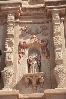South West Prints: Facade, San Xavier del Bac Mission, Tucson, Arizona, United States of America