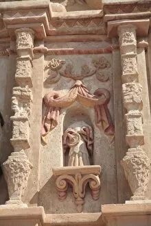 Images Dated 2nd September 2007: Facade, San Xavier del Bac Mission, Tucson, Arizona, United States of America