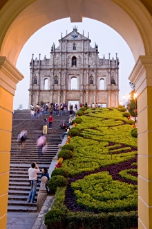 Images Dated 12th November 2007: Facade of St. Pauls Cathedral, Macau, China, Asia
