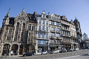 Facades, rue Montagne de la Cour, Brussels, Belgium, Europe