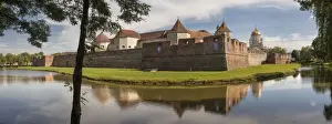 Transylvania Prints: Fagaras Citadel and Romanian Orthodox Cathedral in background, Fagaras, Transylvania