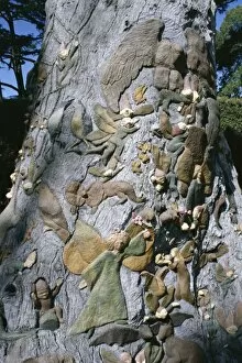 Fairies Tree carving by Ola Cohn, 1931-4, Fitzroy Garden, Melbourne, Victoria