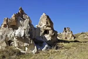 Images Dated 15th August 2010: Fairy Chimneys rock formation near Goreme, Cappadocia, Anatolia, Turkey, Asia Minor, Eurasia