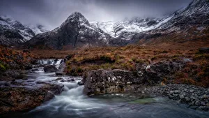 Waterfall Prints: Fairy Pools, Isle of Skye, Inner Hebrides, Scotland, United Kingdom, Europe