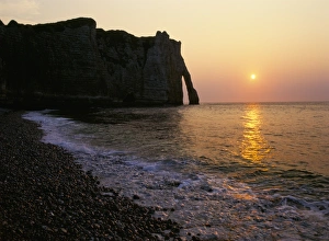 Etretat Prints: Falaise d Aval, Etretat, Cote d Albatre, Seine-Maritime, Haute Normandie