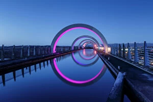 Railing Gallery: The Falkirk Wheel, connecting the Forth Clyde Canal to the Union Canal, Falkirk