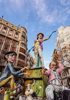 Festivals Prints: The Fallas (Falles), a traditional celebration held annually in commemoration of Saint