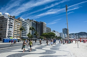 Famous Copacabana, Rio de Janeiro, Brazil, South America