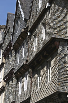 Morlaix Prints: Famous houses in Ange de Guernisac street, Morlaix, Finistere, Brittany, France, Europe