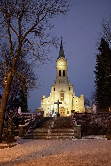 Amazing Prints: Famous Krupowki street in winter in Zakopane, Poland