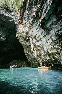Caves Prints: Famous Melissani Lake, Kefalonia island, Greek Islands, Greece