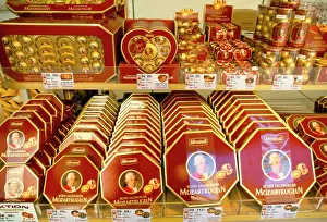 Austria Prints: Famous Mozart chocolates, Salzburg, Austria, Europe