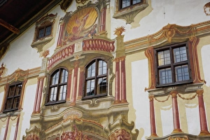 Windows Prints: The famous painted houses of Oberammergau, Bavaria, Germany, Europe