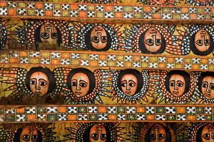 Ethiopia Prints: The famous painting on the ceiling of the winged heads of 80 Ethiopian cherubs