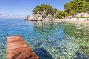 The famous Podrace Beach near Brela and Makarska, Croatia, Europe
