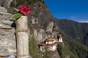 Images Dated 11th April 2009: The famous Taktshang Goempa (Tigers Nest Monastery), Bhutan, Asia