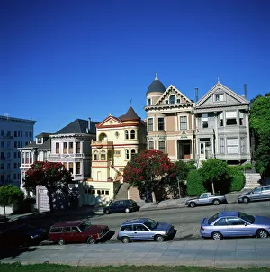 The famous Victorian houses known as the Painted Ladies