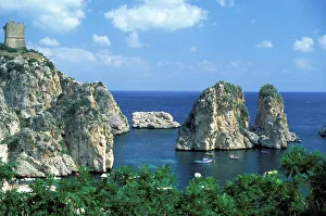 Sicily Gallery: Faraglioni, Scopello, Castellamare del Golfo, Sicily, Italy, Europe