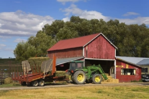 Barns Prints: Farm near Ronan, Missoula Region, Montana, United States of America, North America