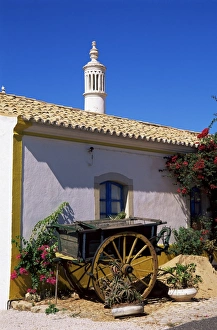 Silves Prints: Farmhouse with cart and chimney