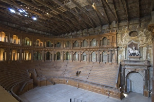 Auditorium Prints: Farnese Theatre in the Pilotta Palace, Parma, Emilia-Romagna, Italy, Europe