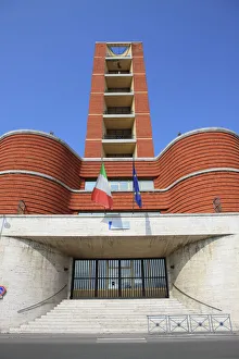 Patriotism Prints: Fascist architecture, Asti, Piedmont, Italy, Europe