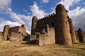 Gondar Prints: Fasilides castle, Gondar, UNESCO World Heritage Site, Ethiopia, Africa