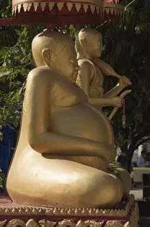 Fat Buddha, Wat Si Saket, Vientiane, Laos, Indochina, Southeast Asia, Asia