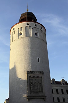 Safety Prints: The Fat Tower (Frauenturm) (Dicke Turm), part of the medieval city defences in Goerlitz