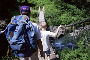 Childhood Prints: Father and son hike to Anderson Pass