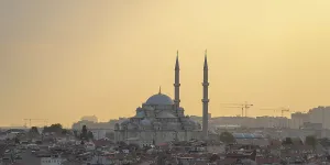 Heritage Site Prints: Fatih Mosque at sunset, UNESCO World Heritage Site