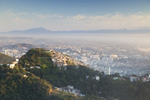 Favela Prints: Favela on hillside, Cosme Velho, Rio de Janeiro, Brazil, South America