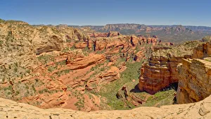Sedona Gallery: Fay Canyon viewed from the 1st Peak of Bear Mountain in Sedona, Arizona