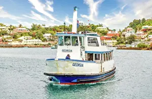 Residences Prints: Ferry of the Bermuda Ferry Service crossing Hamilton Harbour in Bermuda