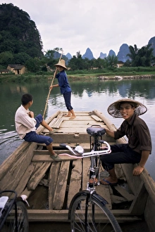 Manpower Prints: Ferry at Fung-Lo, rural China, Asia