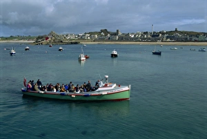 Scillies Prints: Ferry to other islands, St