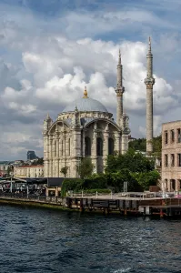 Vessel Prints: Ferry ride along the Bosphorus Strait with views of palaces and mosques in Istanbul