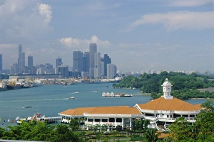 Ferry Terminal Prints: Ferry terminal of popular island resort with Keppel