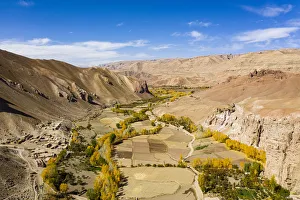 Fertile valley near Yakawlang province, Bamyan, Afghanistan, Asia