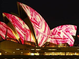 Images Dated 11th June 2009: Festival of Light, Sydney Opera House, UNESCO World Heritage Site, Sydney