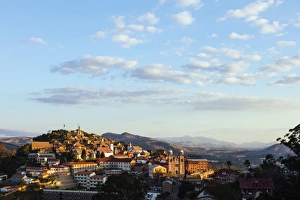 Fianarantsoa Haute Ville in the afternoon, central area, Madagascar, Africa