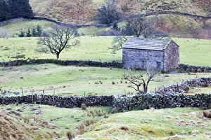 Barn Prints: Field barn and dry stone walls in Garsdale