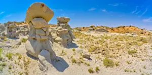 Hoodoo Prints: Field of hoodoos in Goblin Garden in the Flat Tops of Petrified Forest National Park