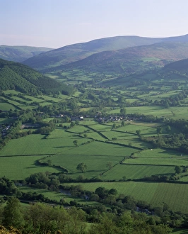 Brecon Prints: Fields in the valleys