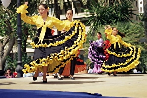 Adolescent Prints: Fiesta flamenco dancers