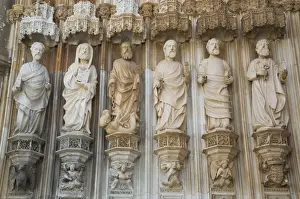 Batalha Prints: Figurines above west entrance, The Dominican Abbey of Santa Maria da Vitoria, UNESCO