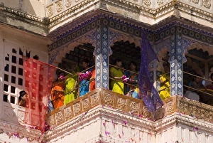 Udaipur Prints: Filming at The City Palace, Udaipur, Rajasthan, India, Asia